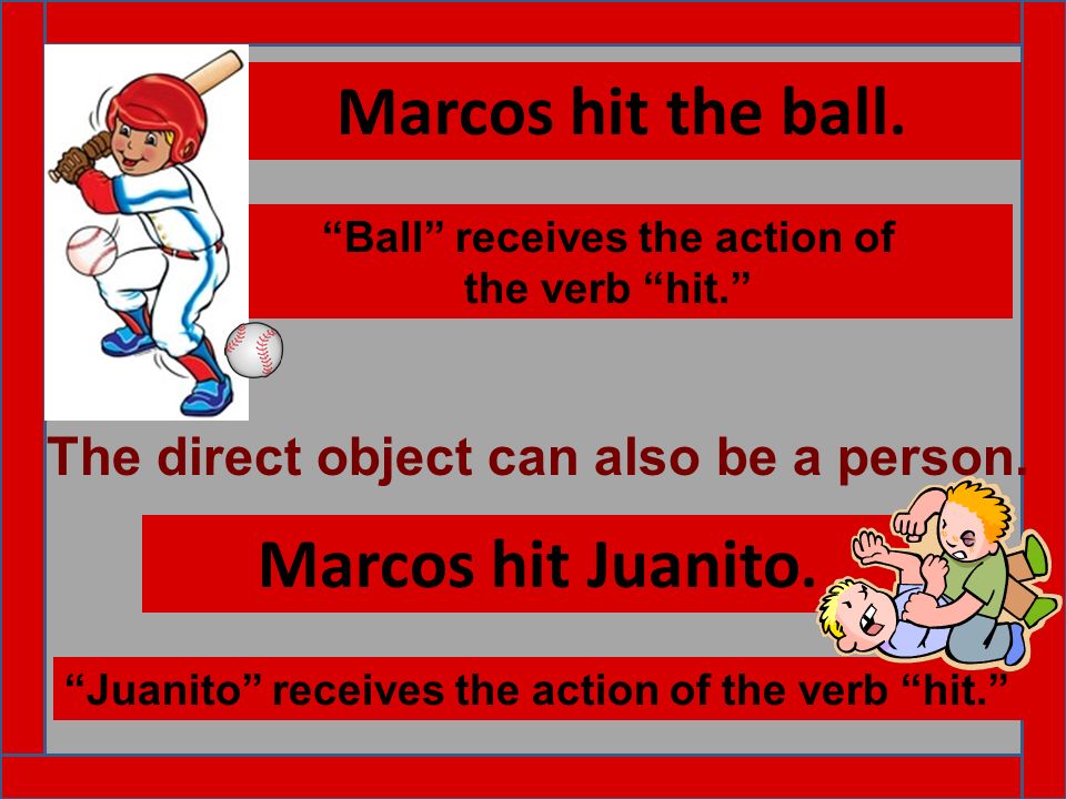Ball receives the action of