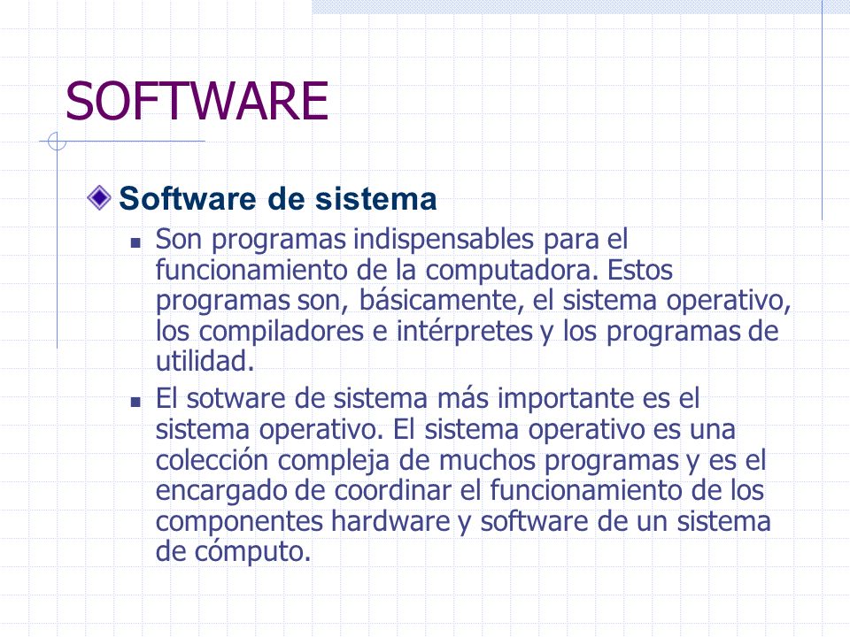 SOFTWARE Software de sistema