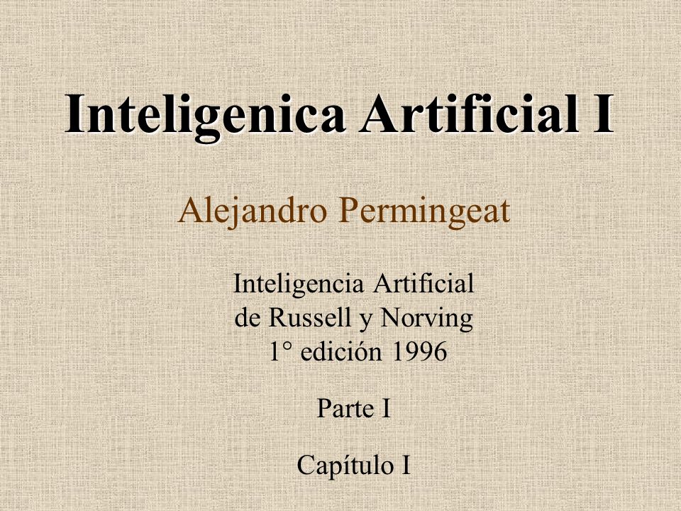 Inteligencia Artificial