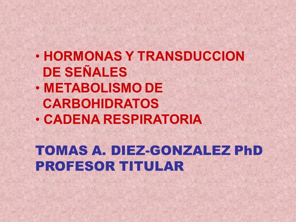 HORMONAS Y TRANSDUCCION
