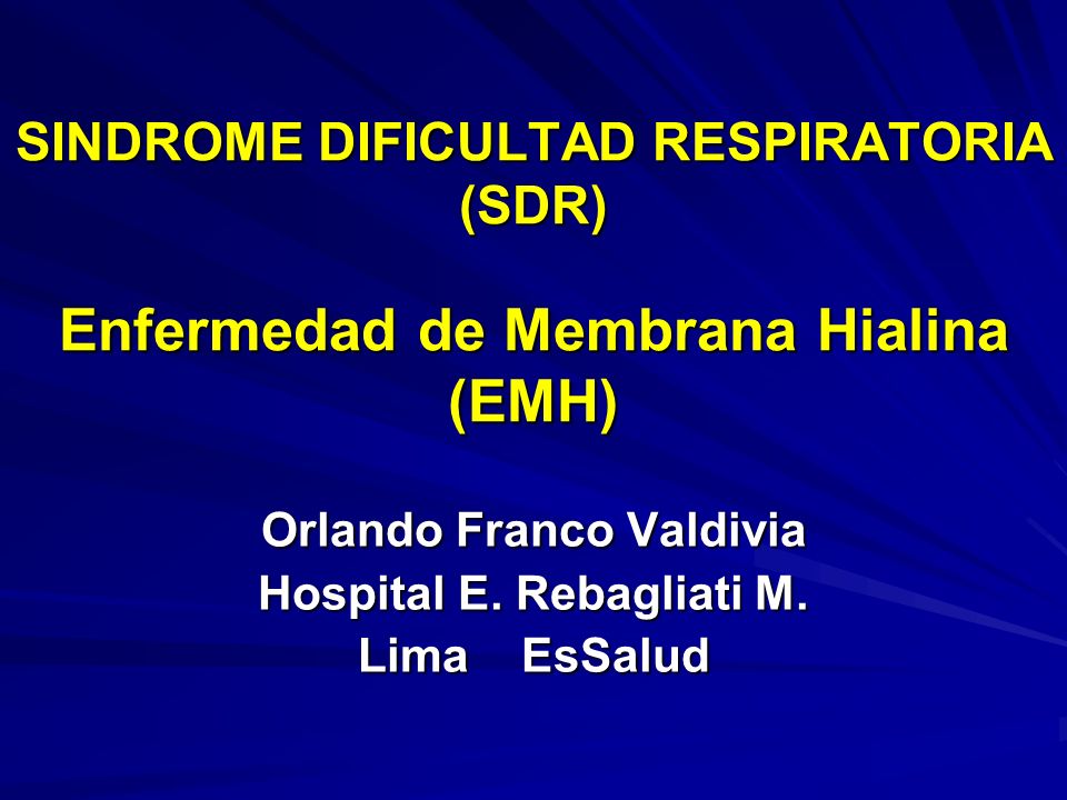 Orlando Franco Valdivia Hospital E. Rebagliati M. Lima EsSalud