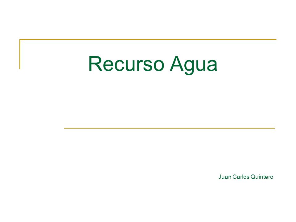 Recurso Agua Juan Carlos Quintero