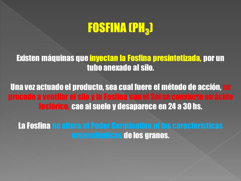 Existen máquinas que inyectan la Fosfina presintetizada, por un