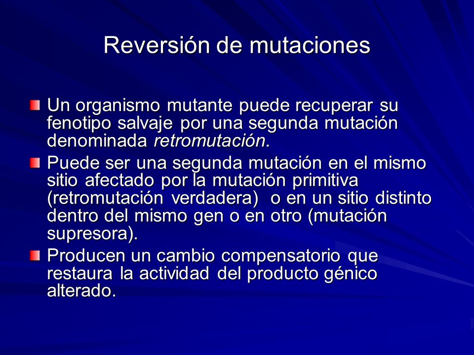 Reversión de mutaciones