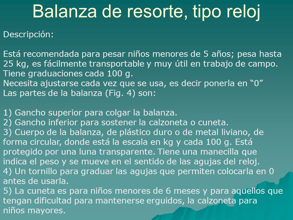 Balanza de resorte, tipo reloj
