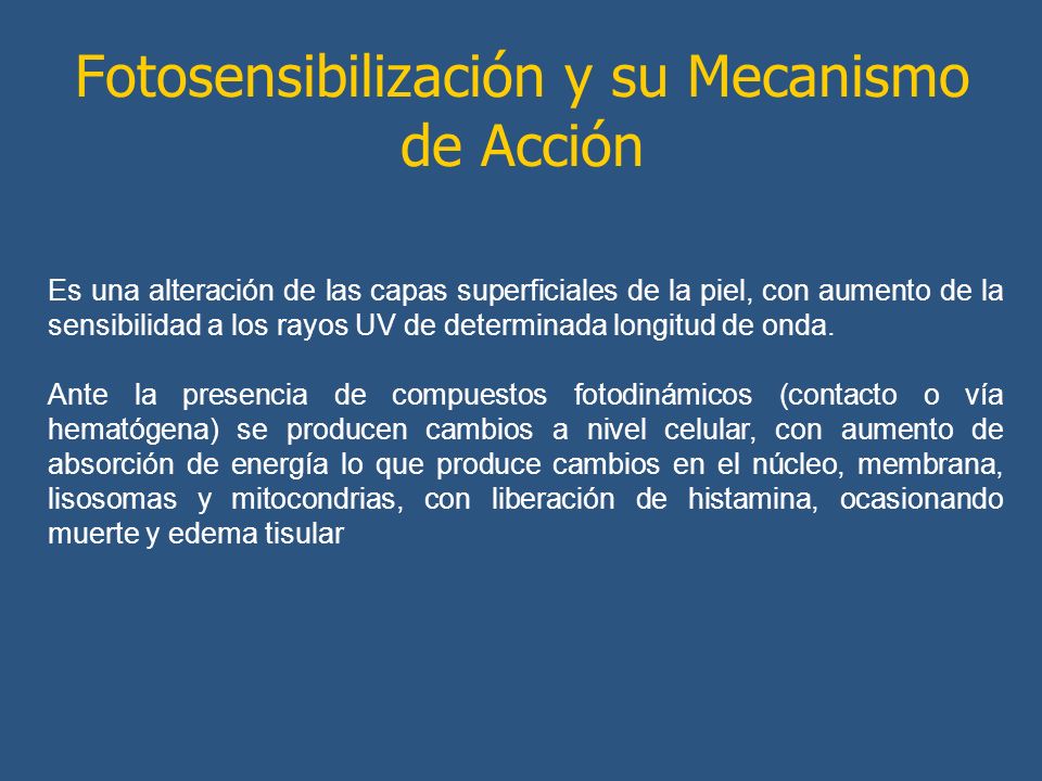 Fotosensibilización y su Mecanismo de Acción