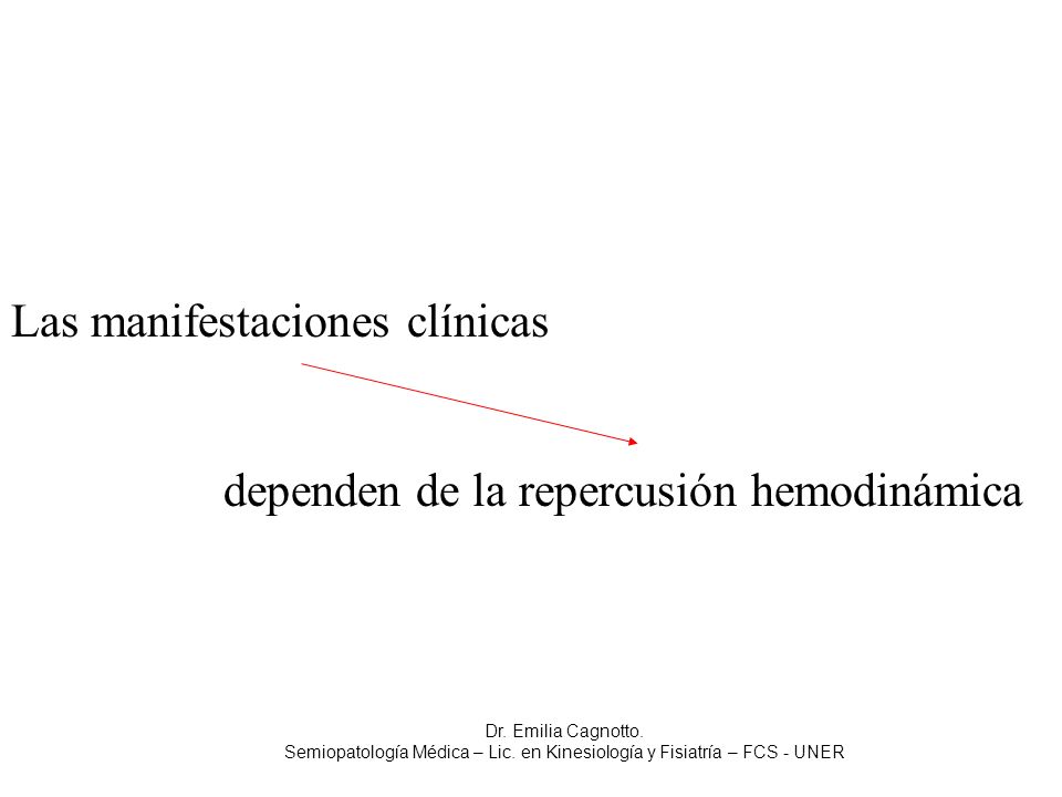 Semiopatología Médica – Lic. en Kinesiología y Fisiatría – FCS - UNER