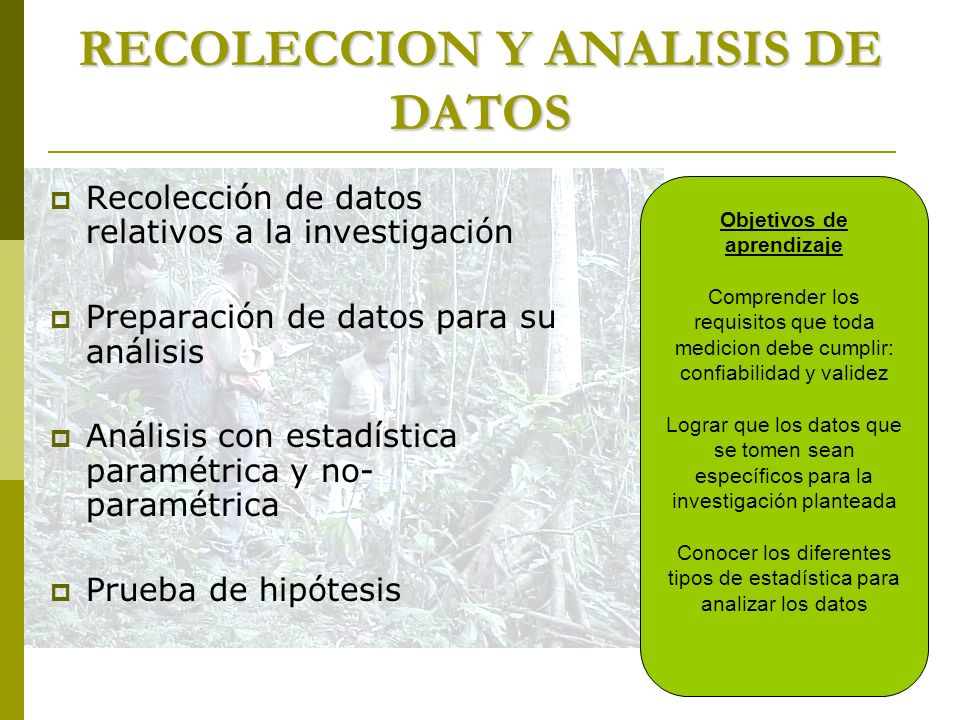 RECOLECCION Y ANALISIS DE DATOS