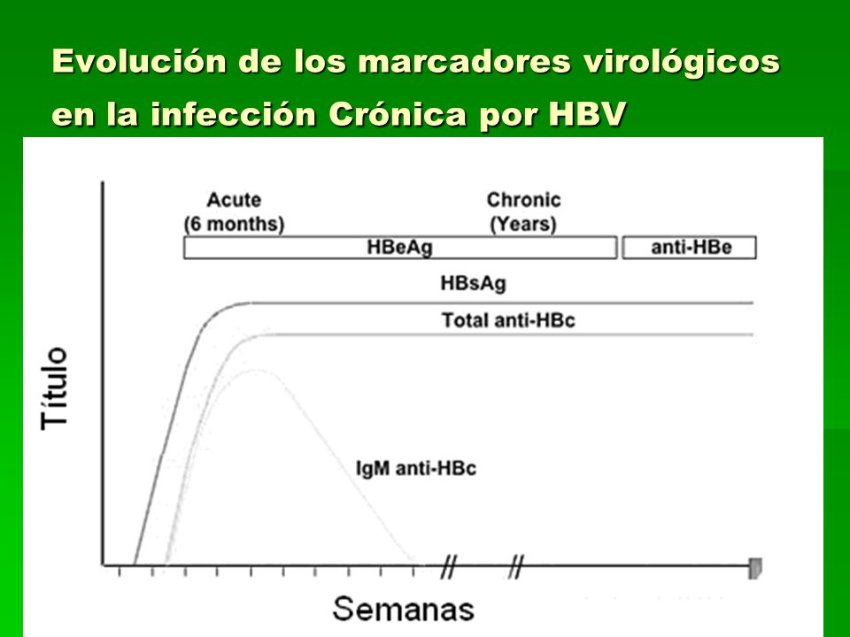 Evolución de los marcadores virológicos en la infección Crónica por HBV
