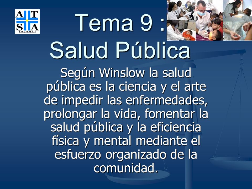 Tema 9 : Salud Pública