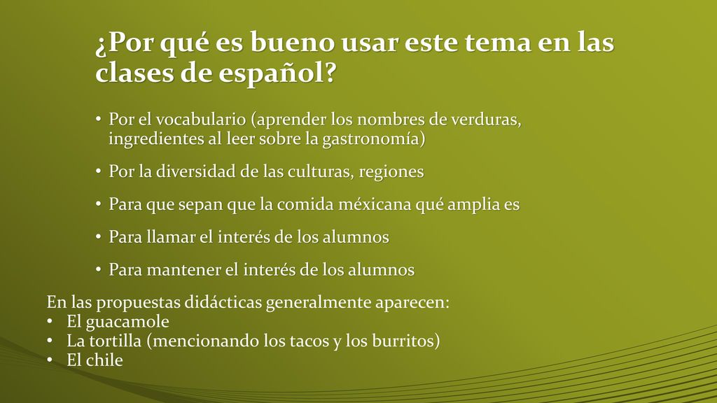 ¿Por qué es bueno usar este tema en las clases de español