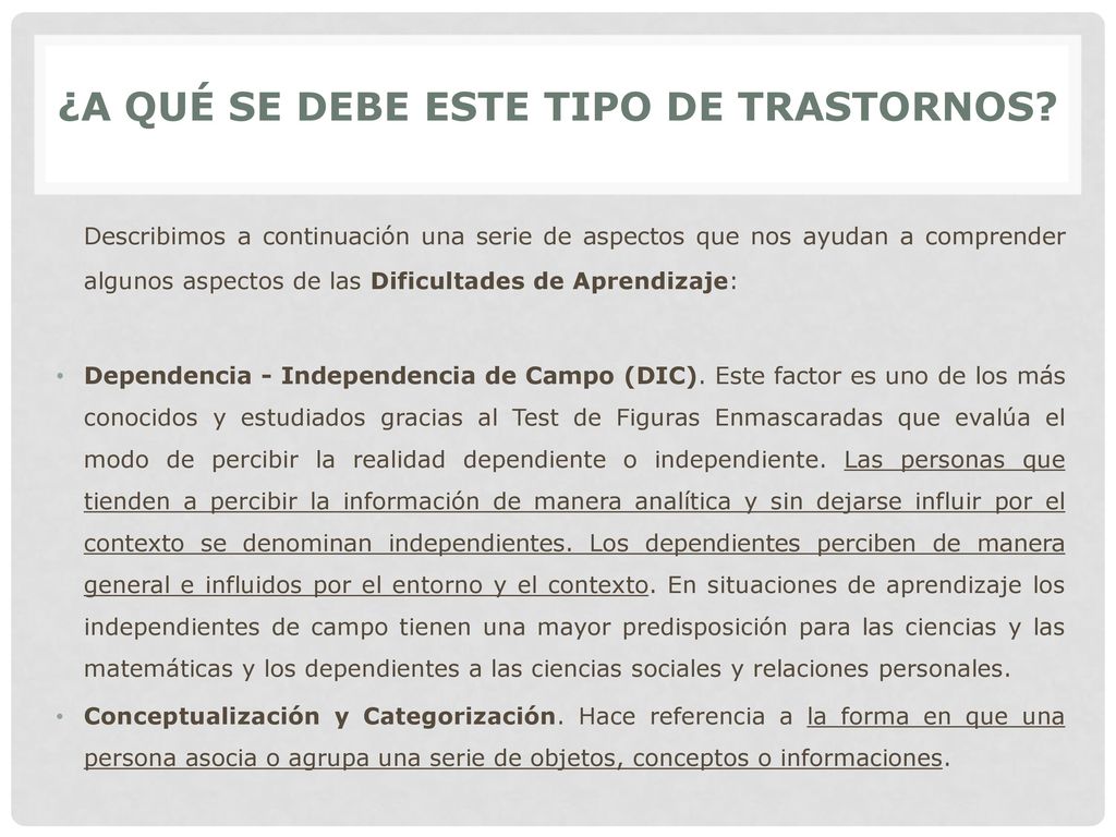 ¿A QUÉ SE DEBE ESTE TIPO DE TRASTORNOS