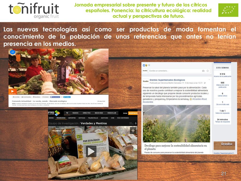 Jornada empresarial sobre presente y futuro de los cítricos españoles