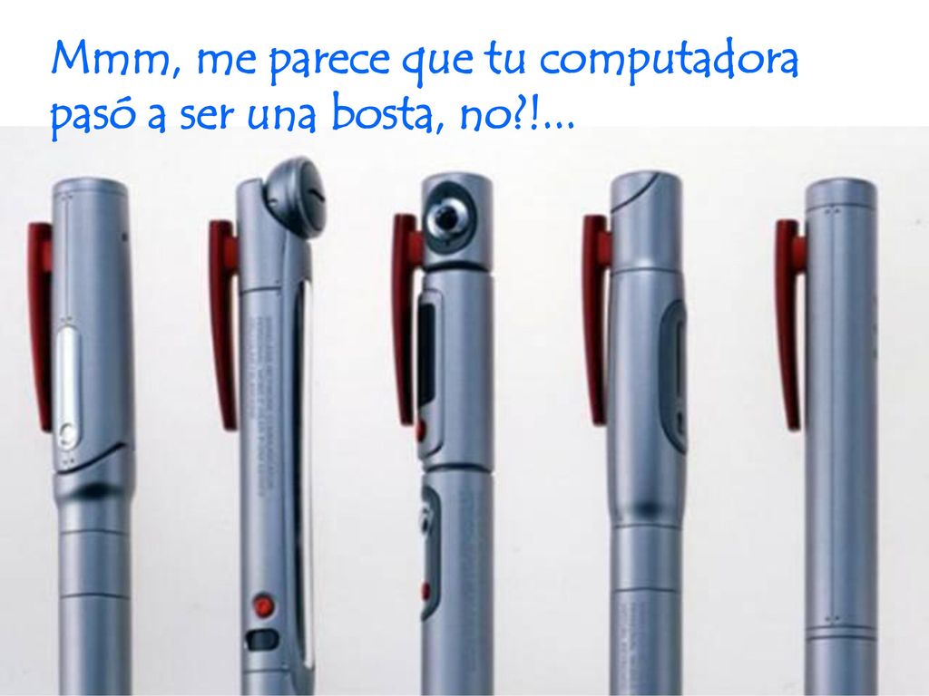 Mmm, me parece que tu computadora pasó a ser una bosta, no !...