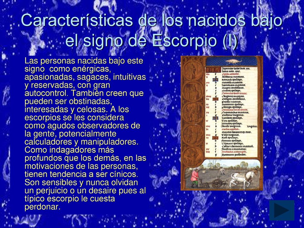 Características de los nacidos bajo el signo de Escorpio (I)