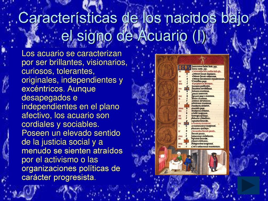 Características de los nacidos bajo el signo de Acuario (I)