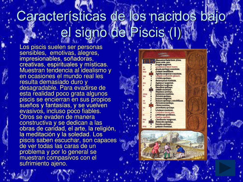 Características de los nacidos bajo el signo de Piscis (I)
