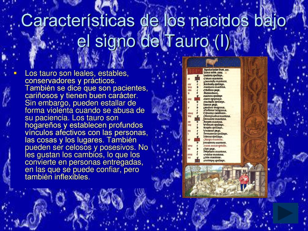 Características de los nacidos bajo el signo de Tauro (I)