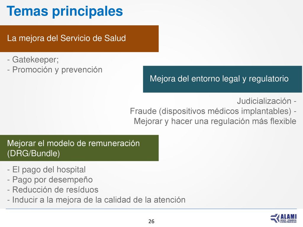 Temas principales La mejora del Servicio de Salud - Gatekeeper;