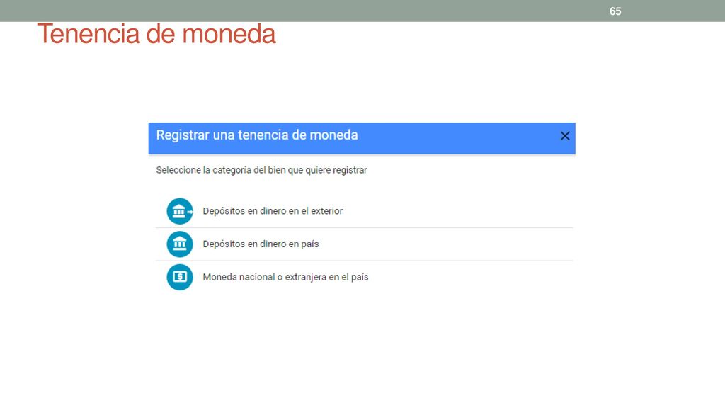 Tenencia de moneda