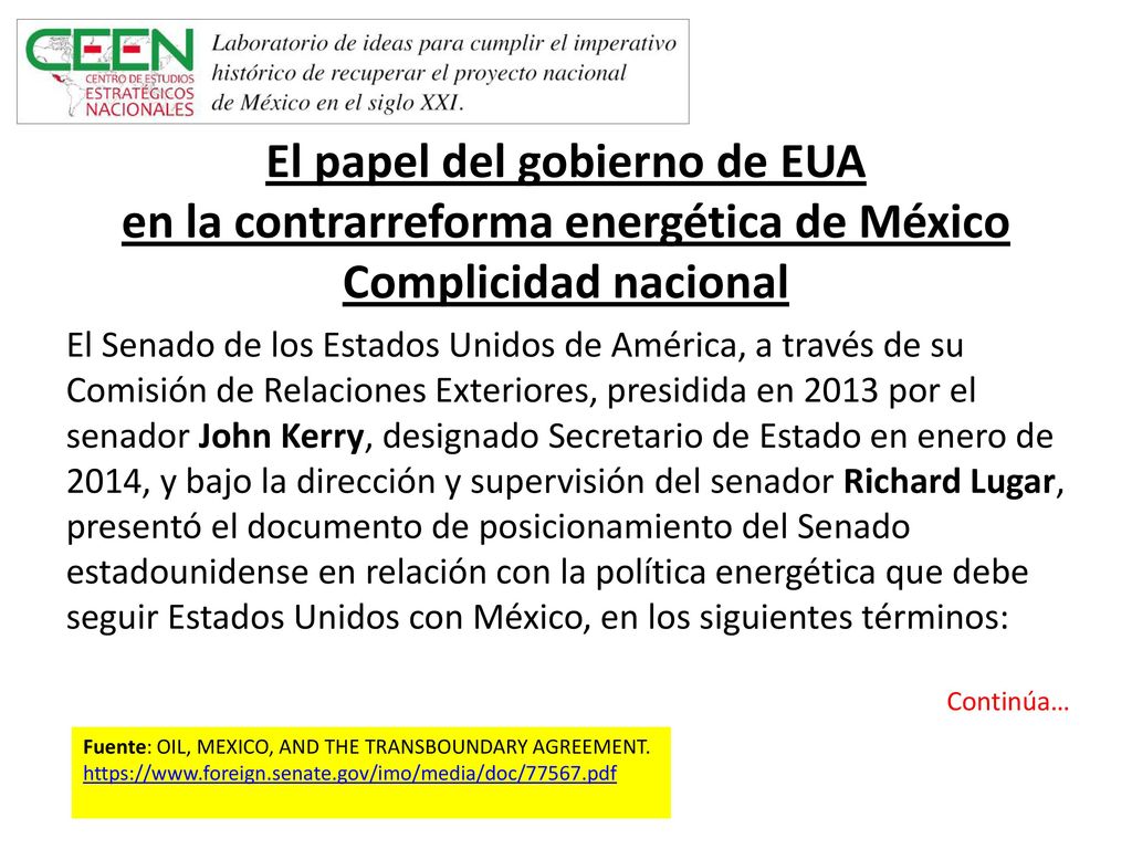 El papel del gobierno de EUA en la contrarreforma energética de México