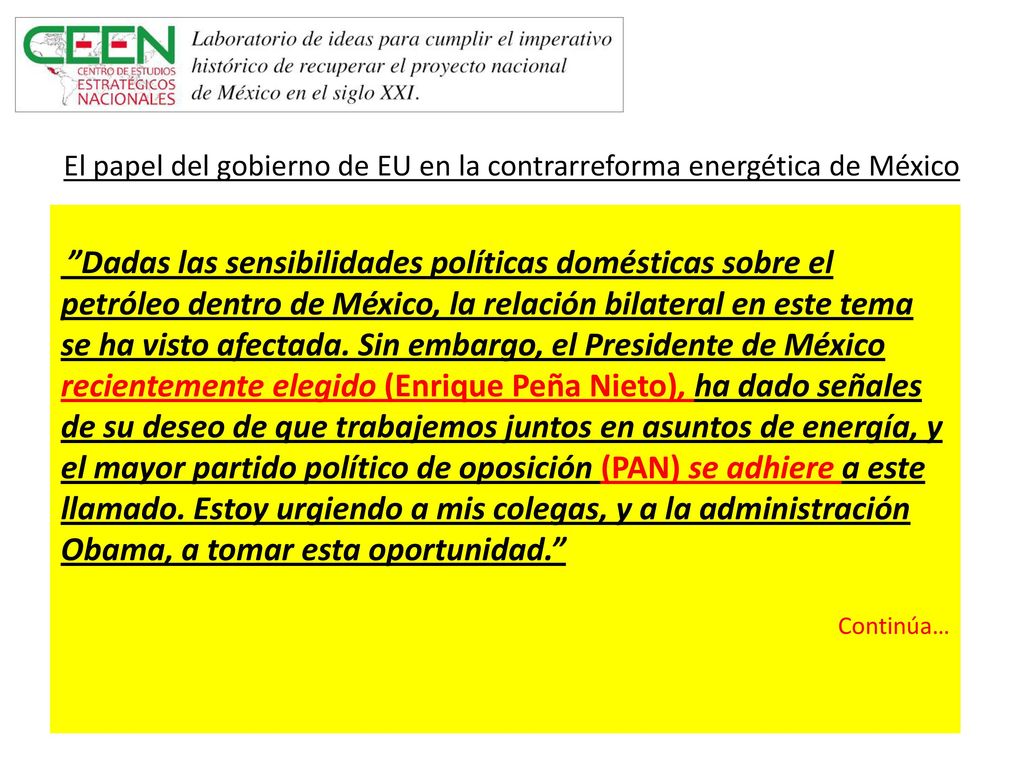 El papel del gobierno de EU en la contrarreforma energética de México