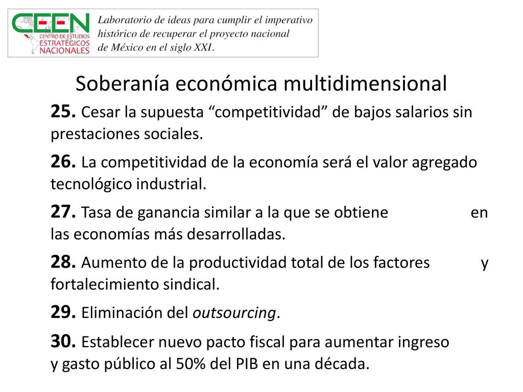 Soberanía económica multidimensional