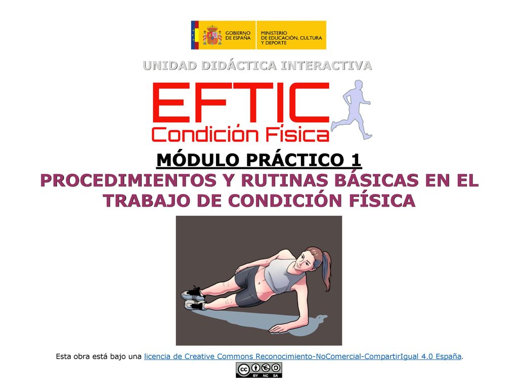PROCEDIMIENTOS Y RUTINAS BÁSICAS EN EL TRABAJO DE CONDICIÓN FÍSICA