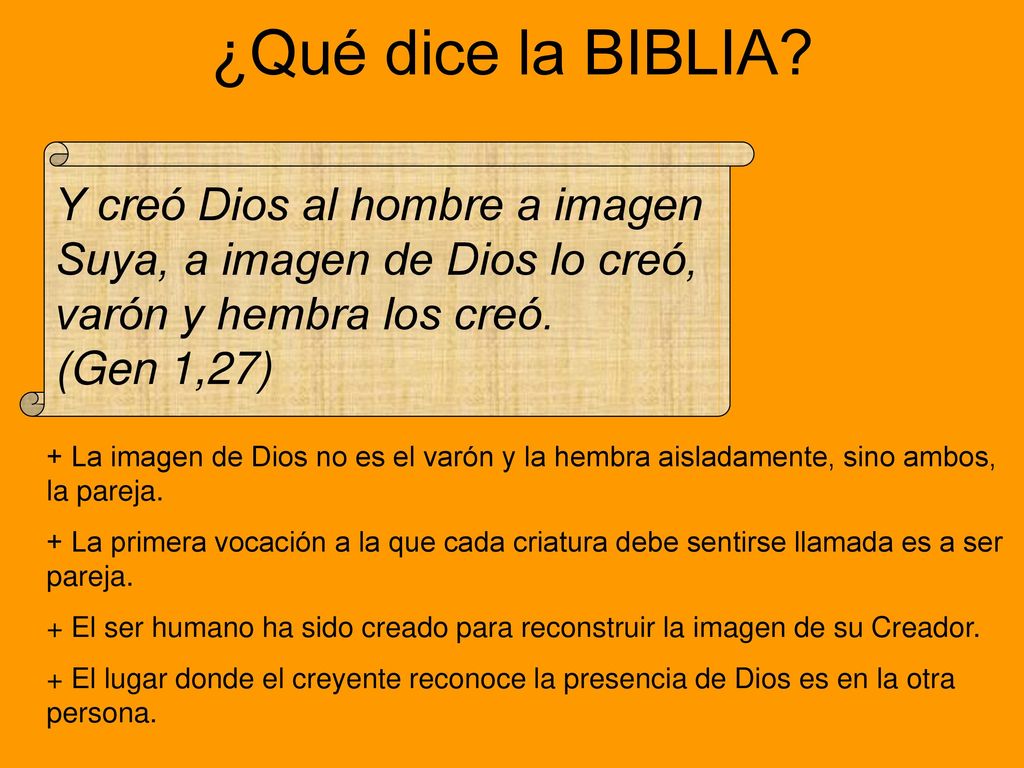 ¿Qué dice la BIBLIA Y creó Dios al hombre a imagen