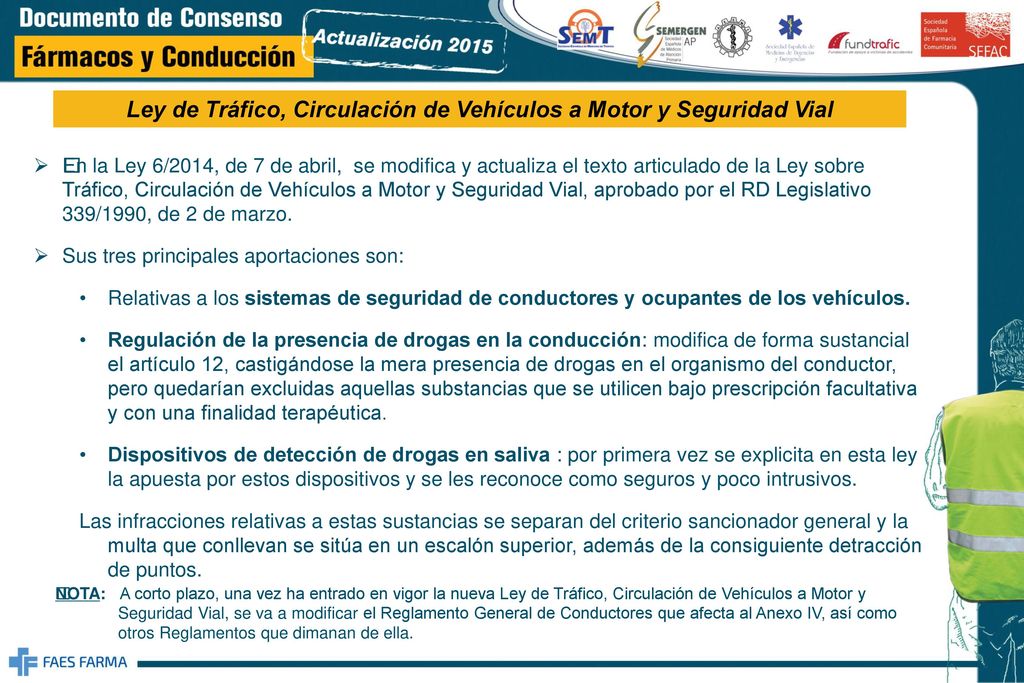 Ley de Tráfico, Circulación de Vehículos a Motor y Seguridad Vial