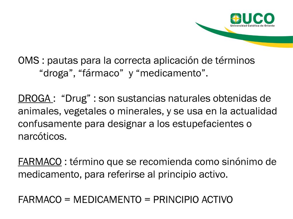 OMS : pautas para la correcta aplicación de términos
