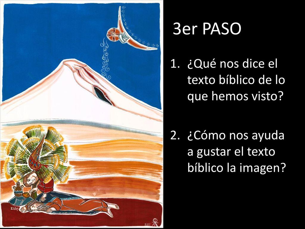 3er PASO ¿Qué nos dice el texto bíblico de lo que hemos visto
