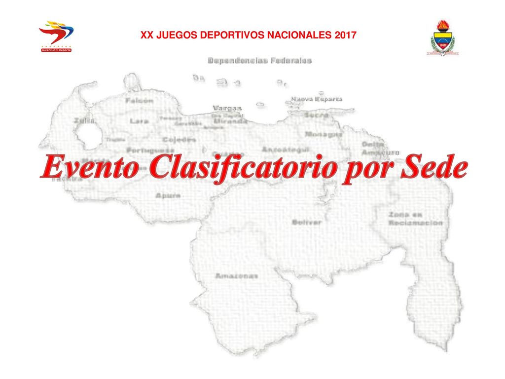 XX JUEGOS DEPORTIVOS NACIONALES 2017 Evento Clasificatorio por Sede