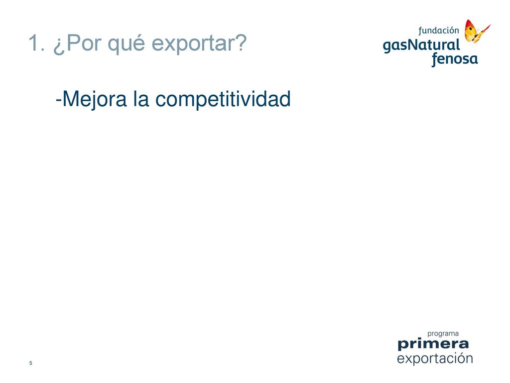 1. ¿Por qué exportar Mejora la competitividad