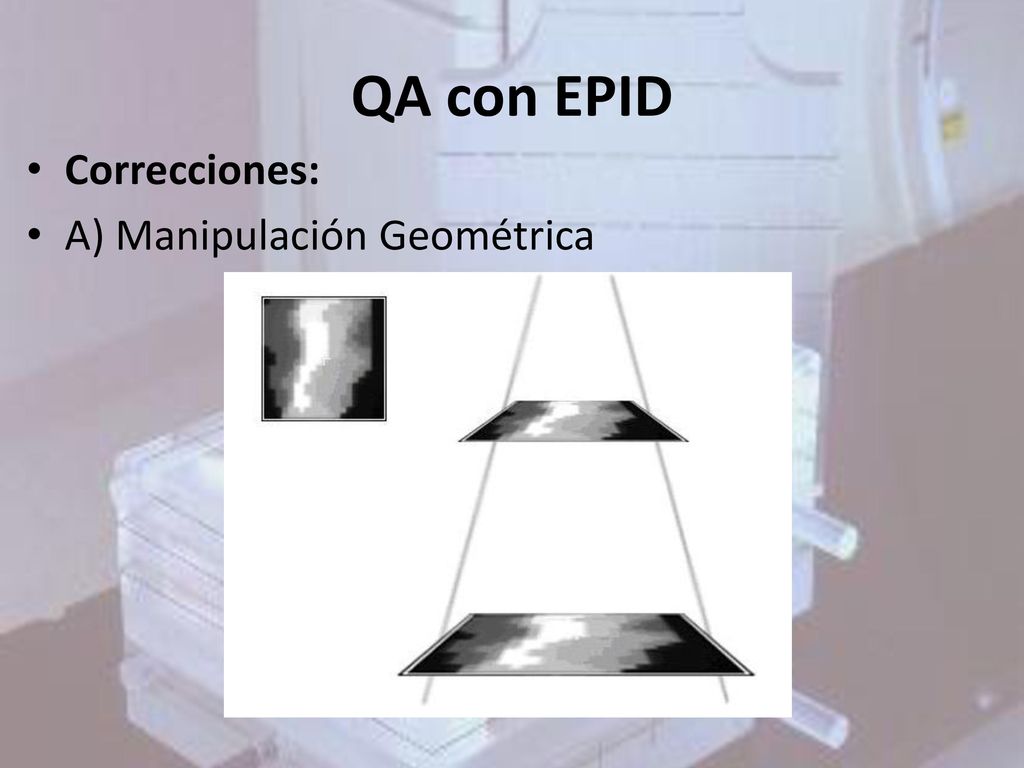 QA con EPID Correcciones: A) Manipulación Geométrica