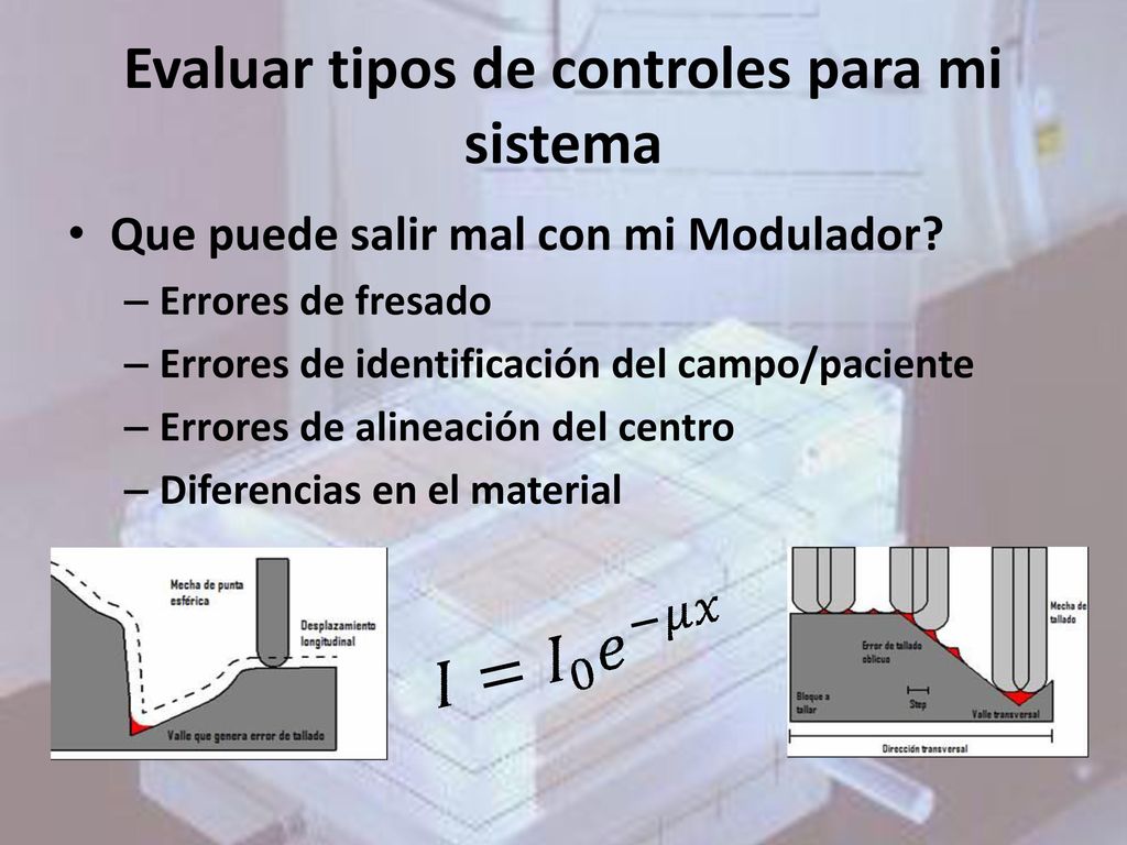 Evaluar tipos de controles para mi sistema