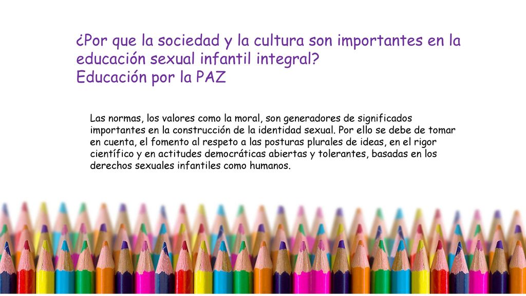 ¿Por que la sociedad y la cultura son importantes en la educación sexual infantil integral