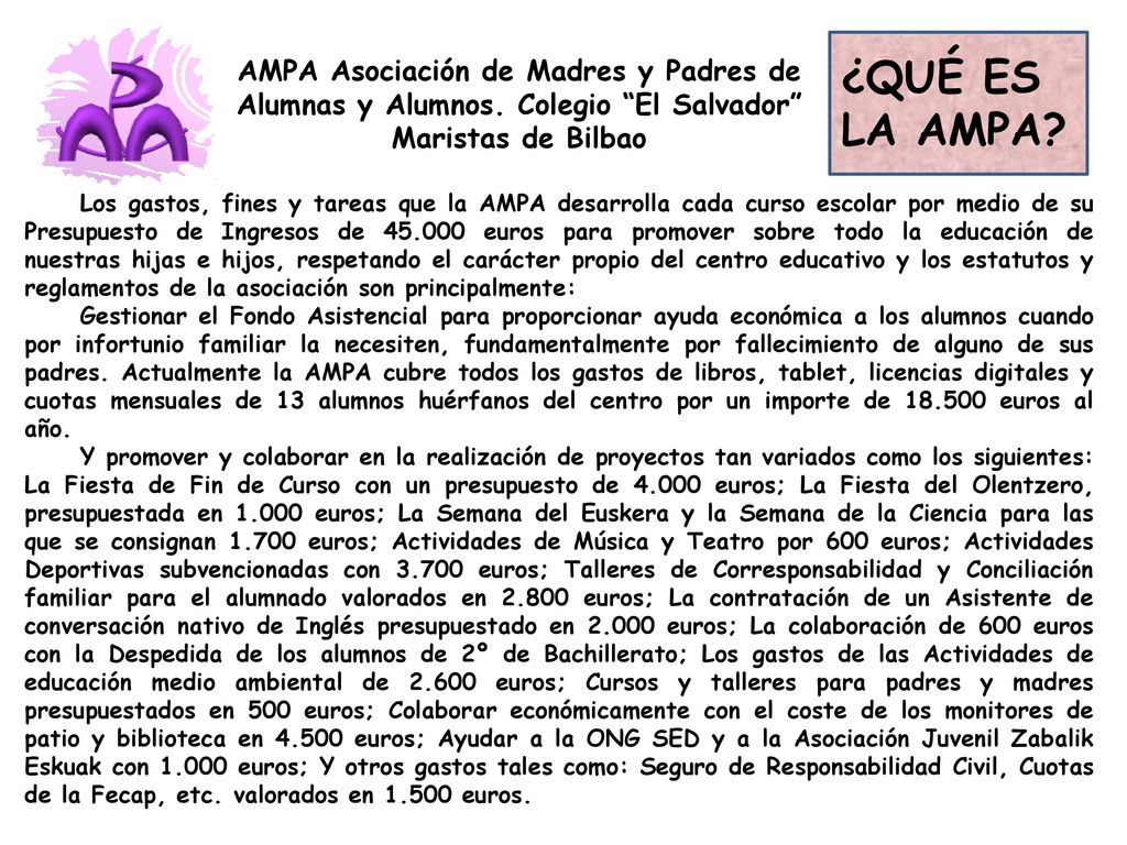 AMPA Asociación de Madres y Padres de Alumnas y Alumnos