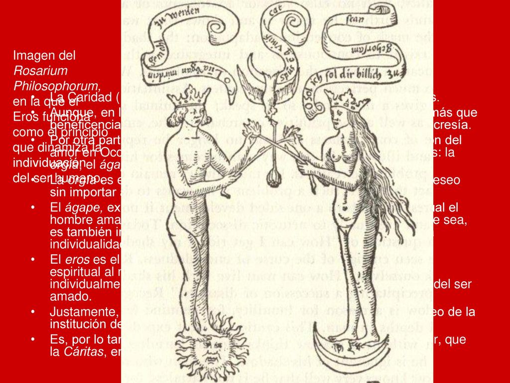 La Caridad Imagen del Rosarium Philosophorum, en la que el