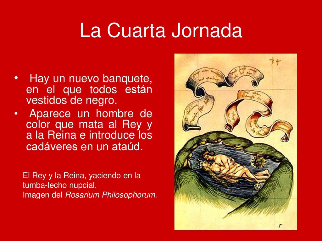 La Cuarta Jornada Hay un nuevo banquete, en el que todos están vestidos de negro.