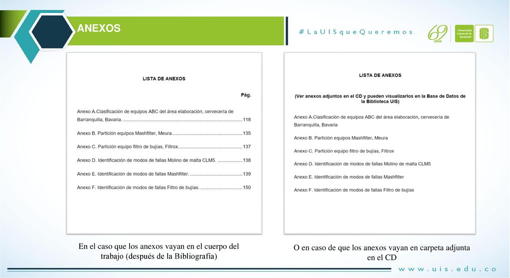 O en caso de que los anexos vayan en carpeta adjunta en el CD