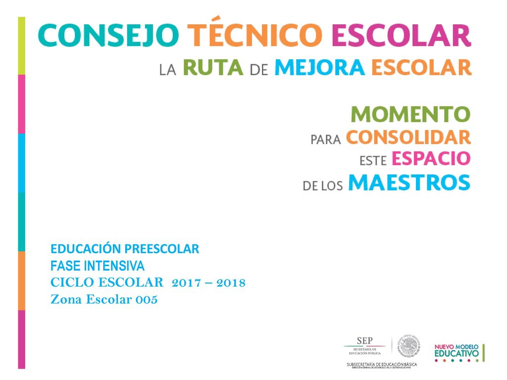 EDUCACIÓN PREESCOLAR FASE INTENSIVA CICLO ESCOLAR 2017 – 2018 Zona Escolar 005