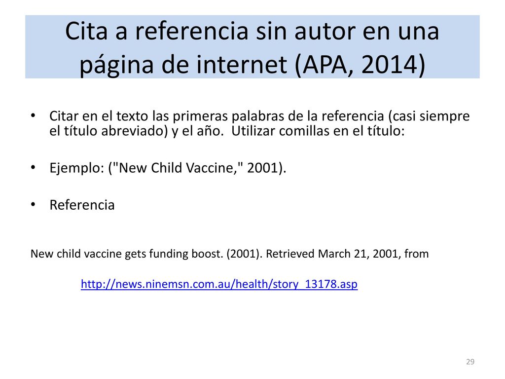 Citas De Paginas Web Sin Autor Apa —