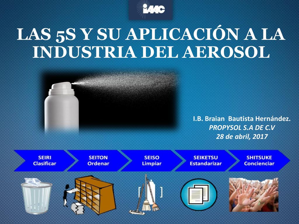 LAS 5S Y SU APLICACIÓN A LA INDUSTRIA DEL AEROSOL
