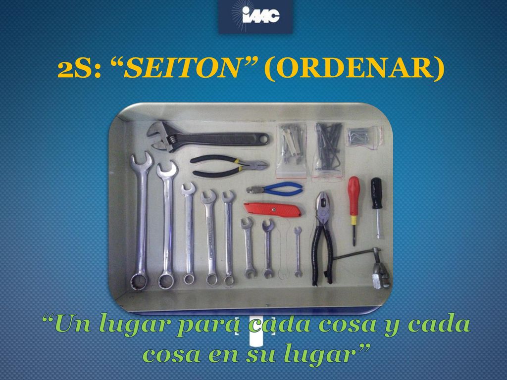 Un lugar para cada cosa y cada cosa en su lugar