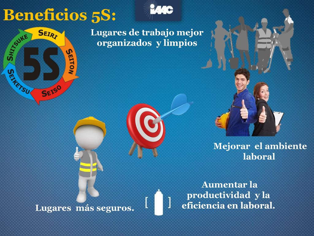 Beneficios 5S: Lugares de trabajo mejor organizados y limpios