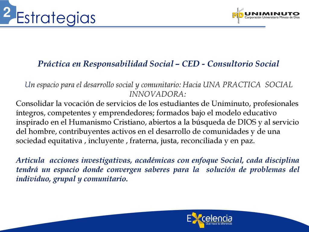 Práctica en Responsabilidad Social – CED - Consultorio Social