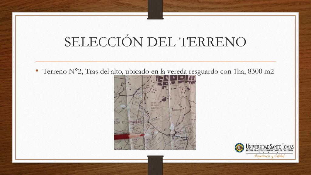 SELECCIÓN DEL TERRENO Terreno N°2, Tras del alto, ubicado en la vereda resguardo con 1ha, 8300 m2