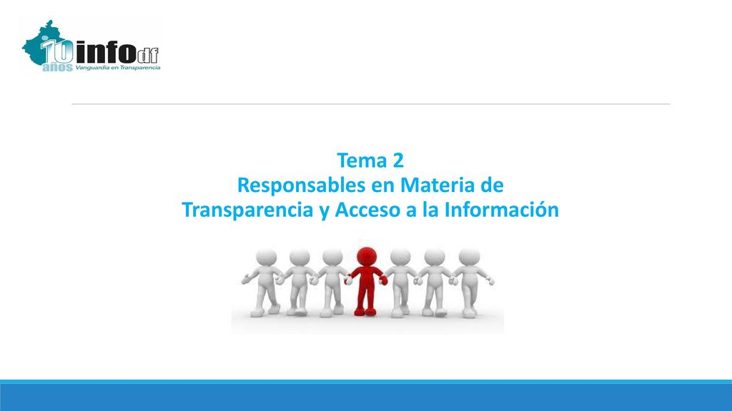 Tema 2 Responsables en Materia de Transparencia y Acceso a la Información