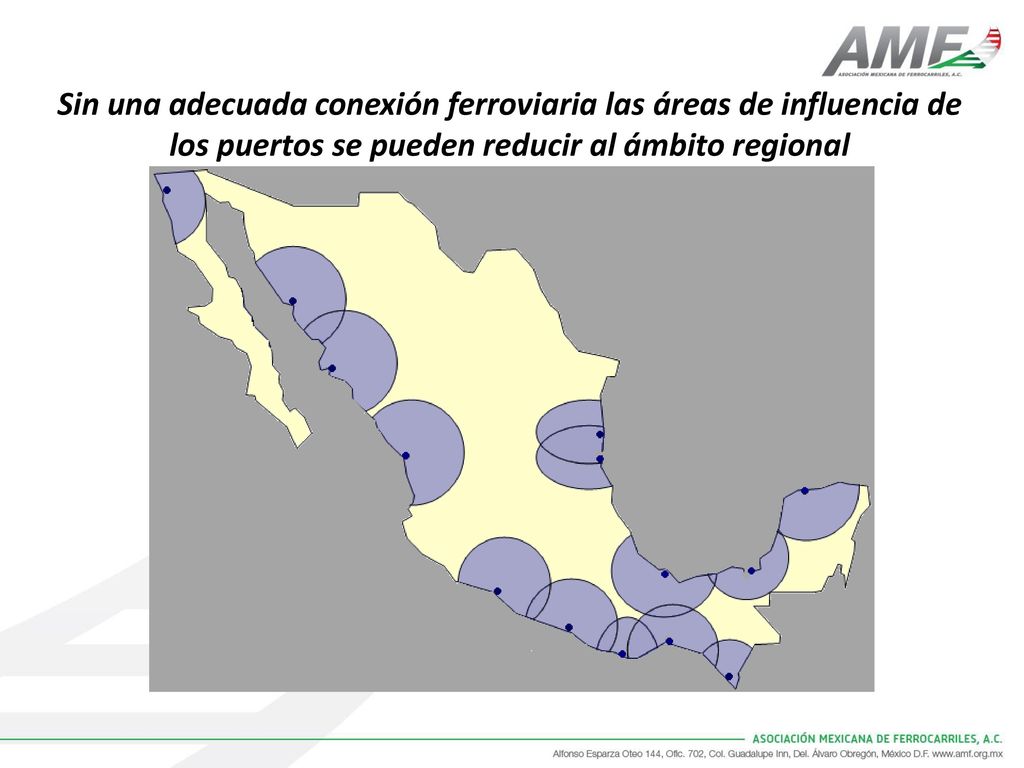 Sin una adecuada conexión ferroviaria las áreas de influencia de los puertos se pueden reducir al ámbito regional